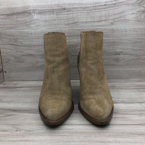 BP Ankle Boots Women’s 8 Lex Brown Suede Chelsea Slip On Booties - Picture 5 of 12